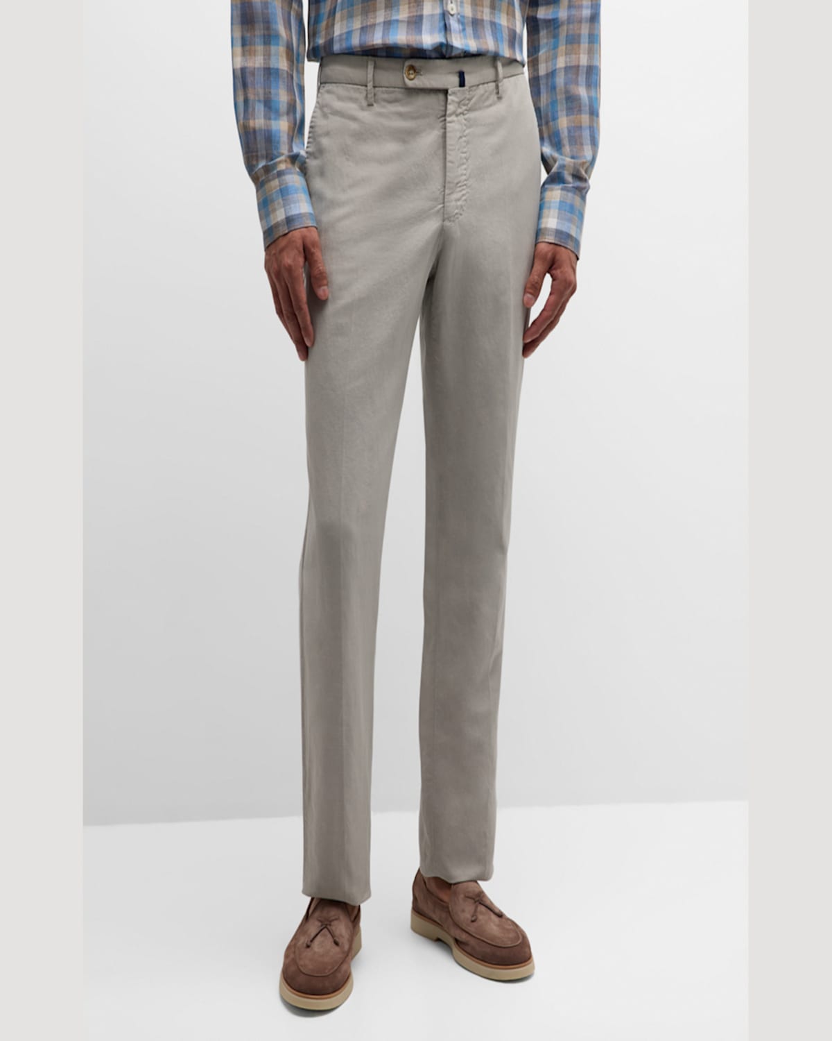 Incotex Men's Chinolino Trousers In Dark Blue