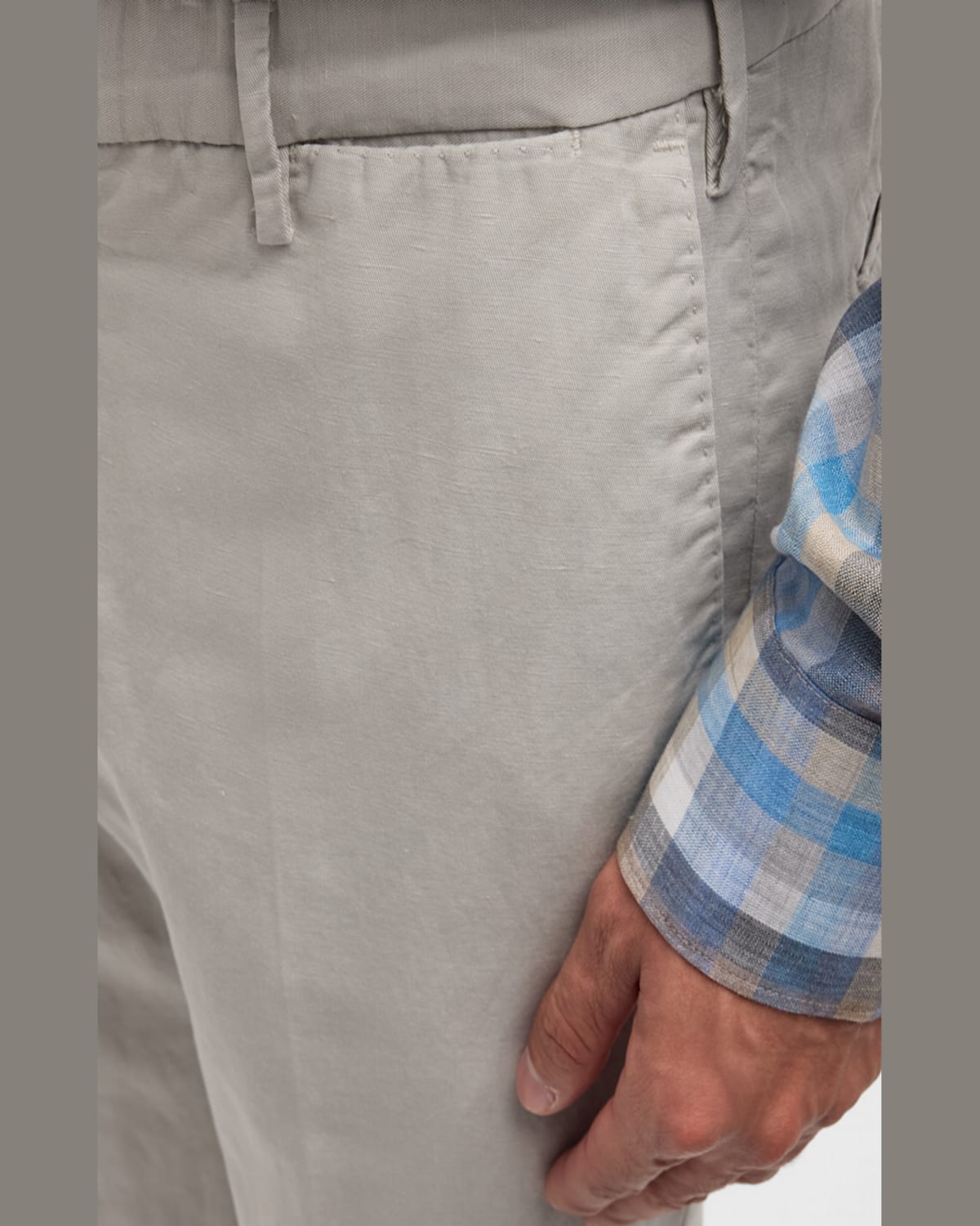 Incotex Men's Chinolino Trousers In Dark Blue