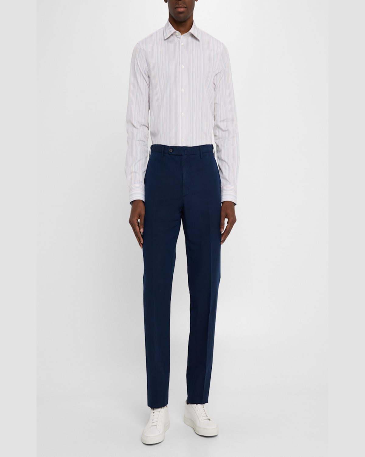 Incotex Men's Chinolino Trousers In Dark Blue
