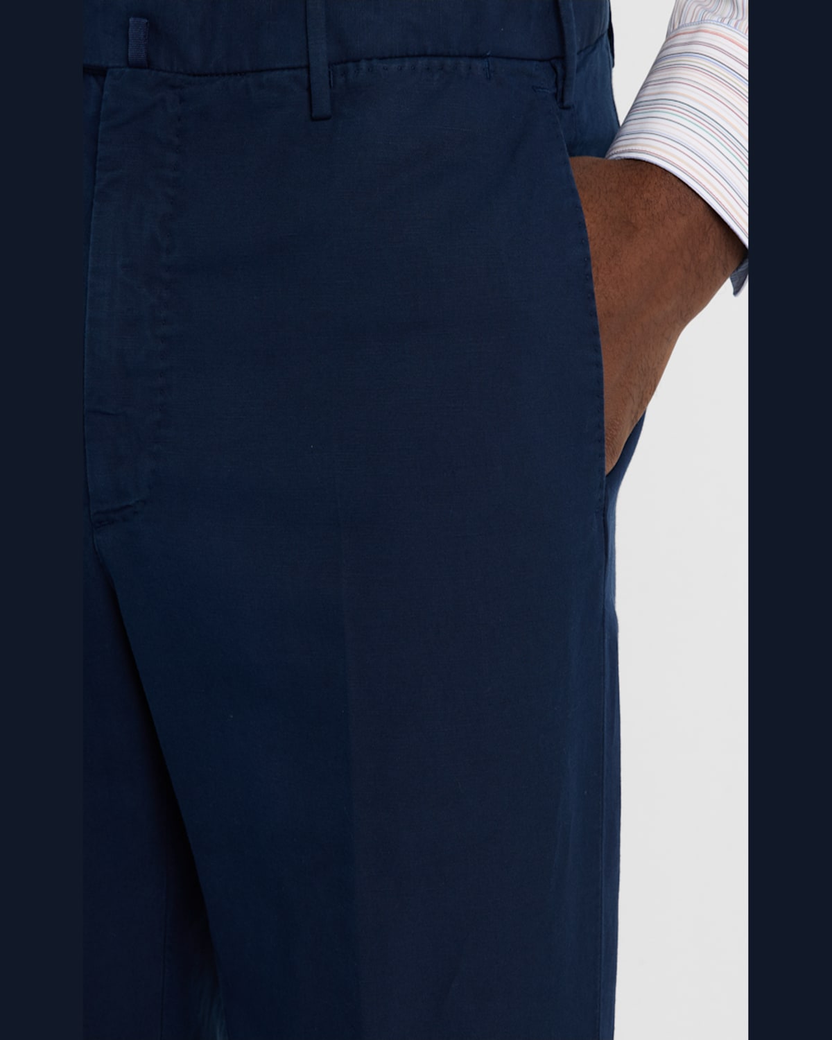 Incotex Men's Chinolino Trousers In Dark Blue