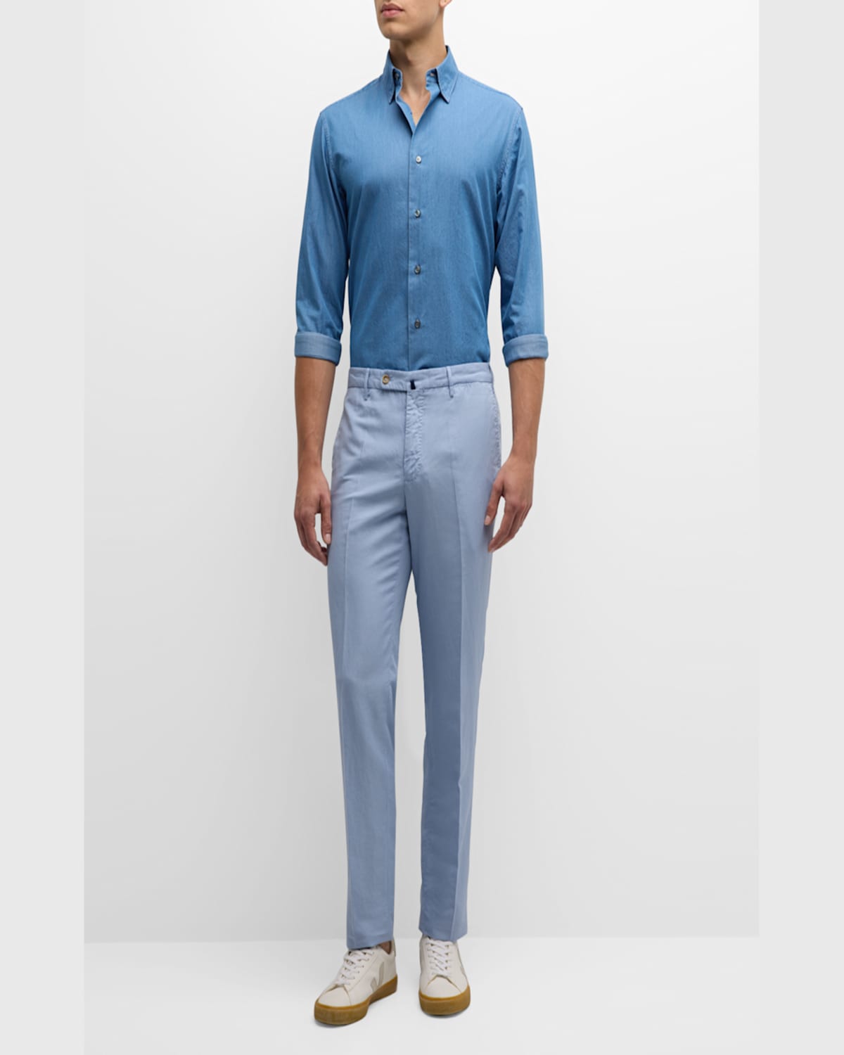 Incotex Men's Chinolino Trousers In Dark Blue