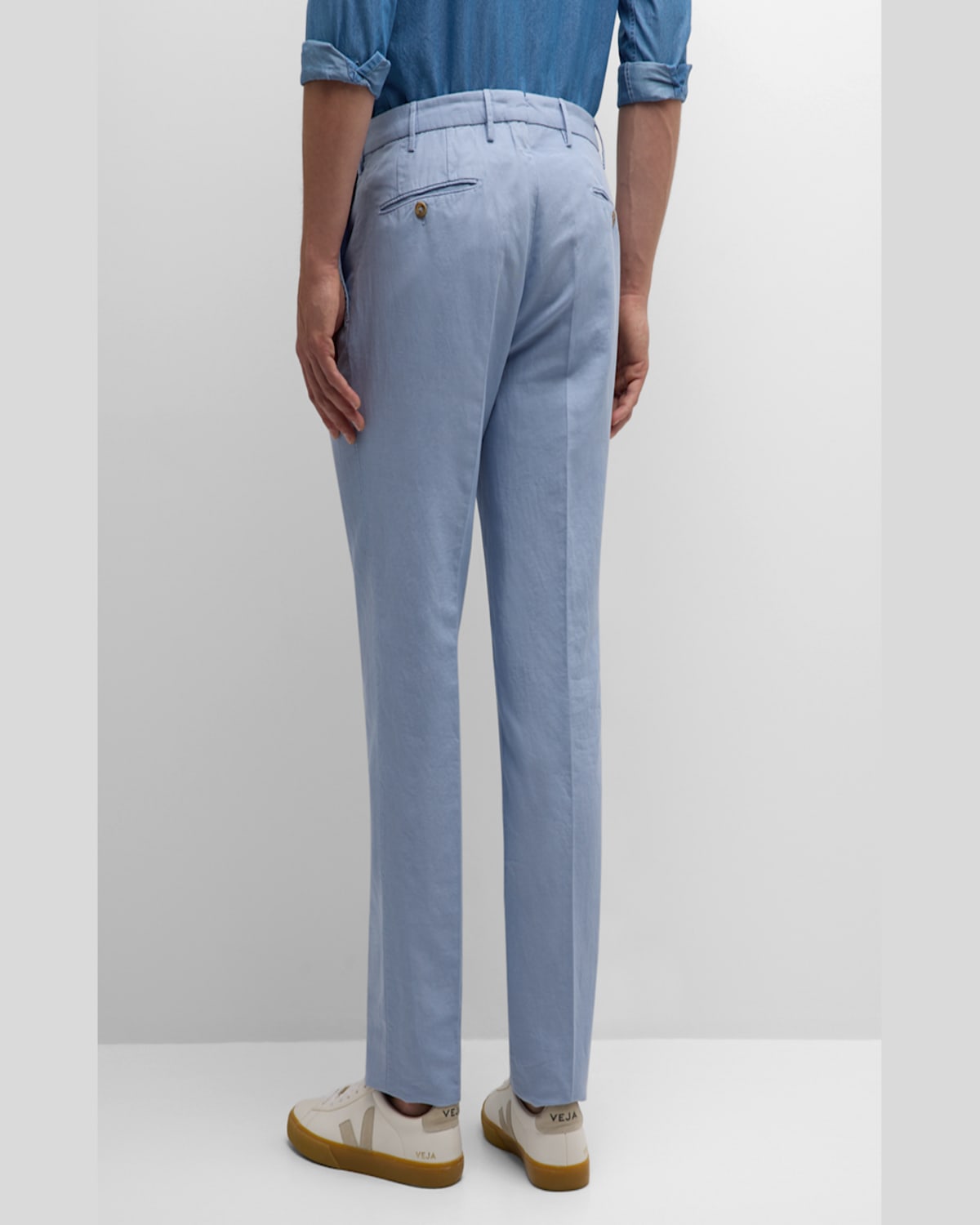 Incotex Men's Chinolino Trousers In Dark Blue