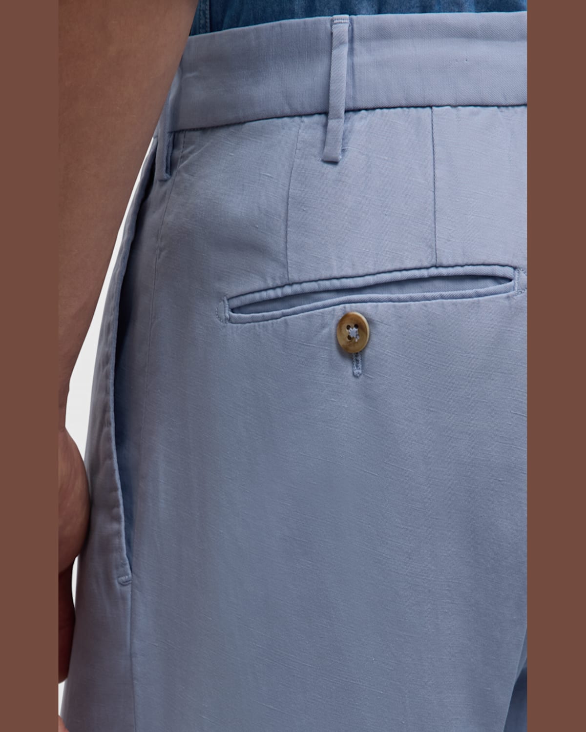Incotex Men's Chinolino Trousers In Dark Blue