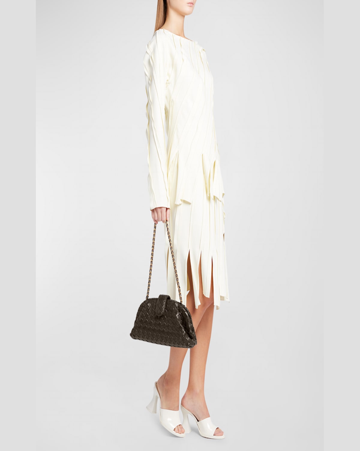 Bottega Veneta Teen Lauren 1980 Bag With Chain In Orange