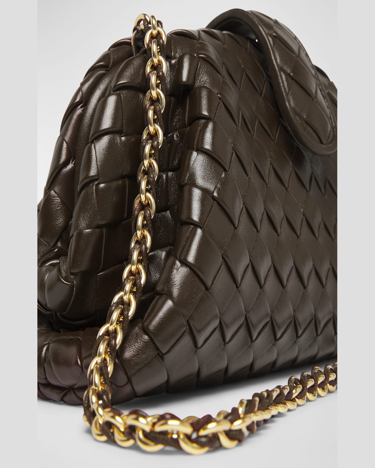 Bottega Veneta Teen Lauren 1980 Bag With Chain In Orange
