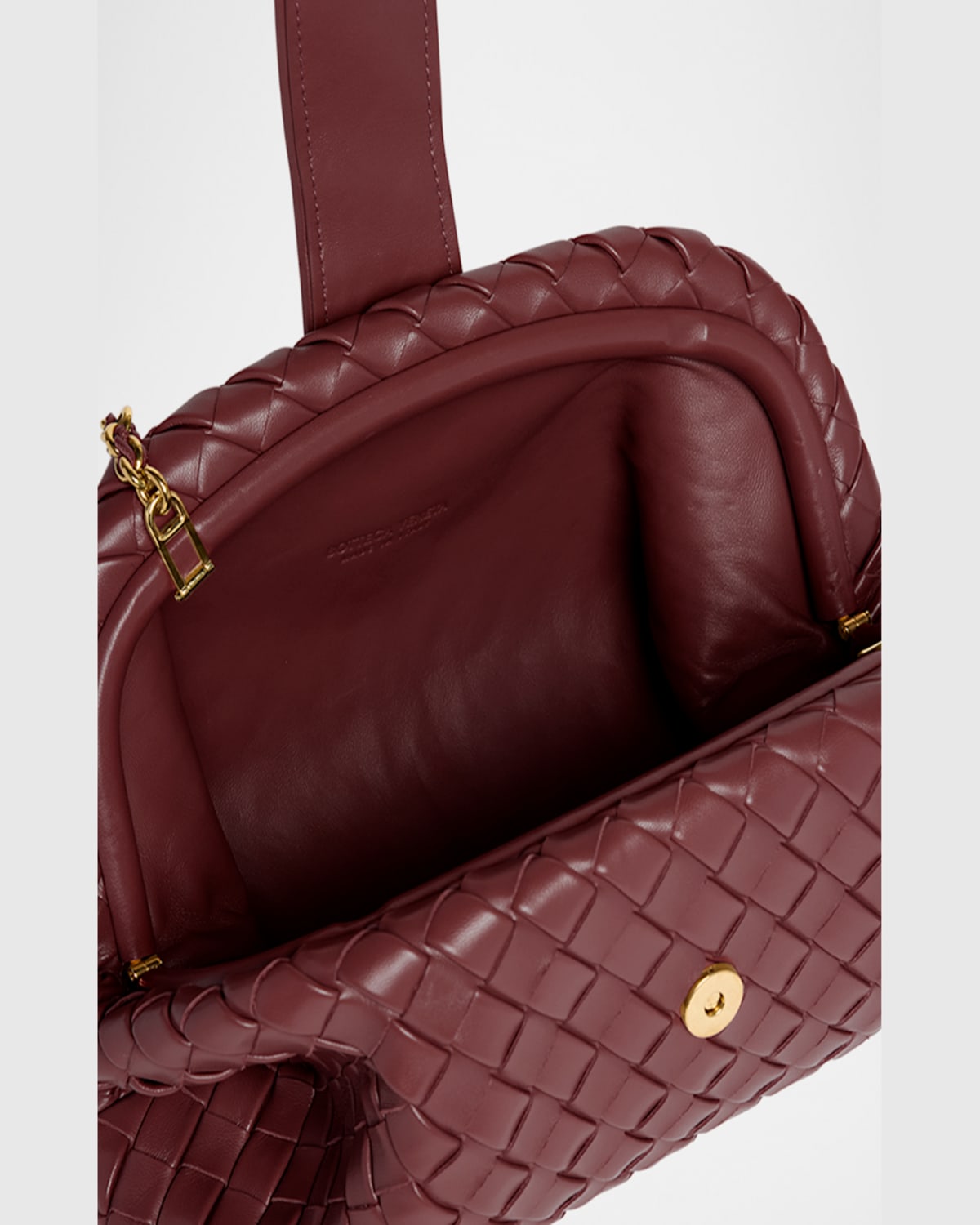 Bottega Veneta Teen Lauren 1980 Bag With Chain In Madder Brown