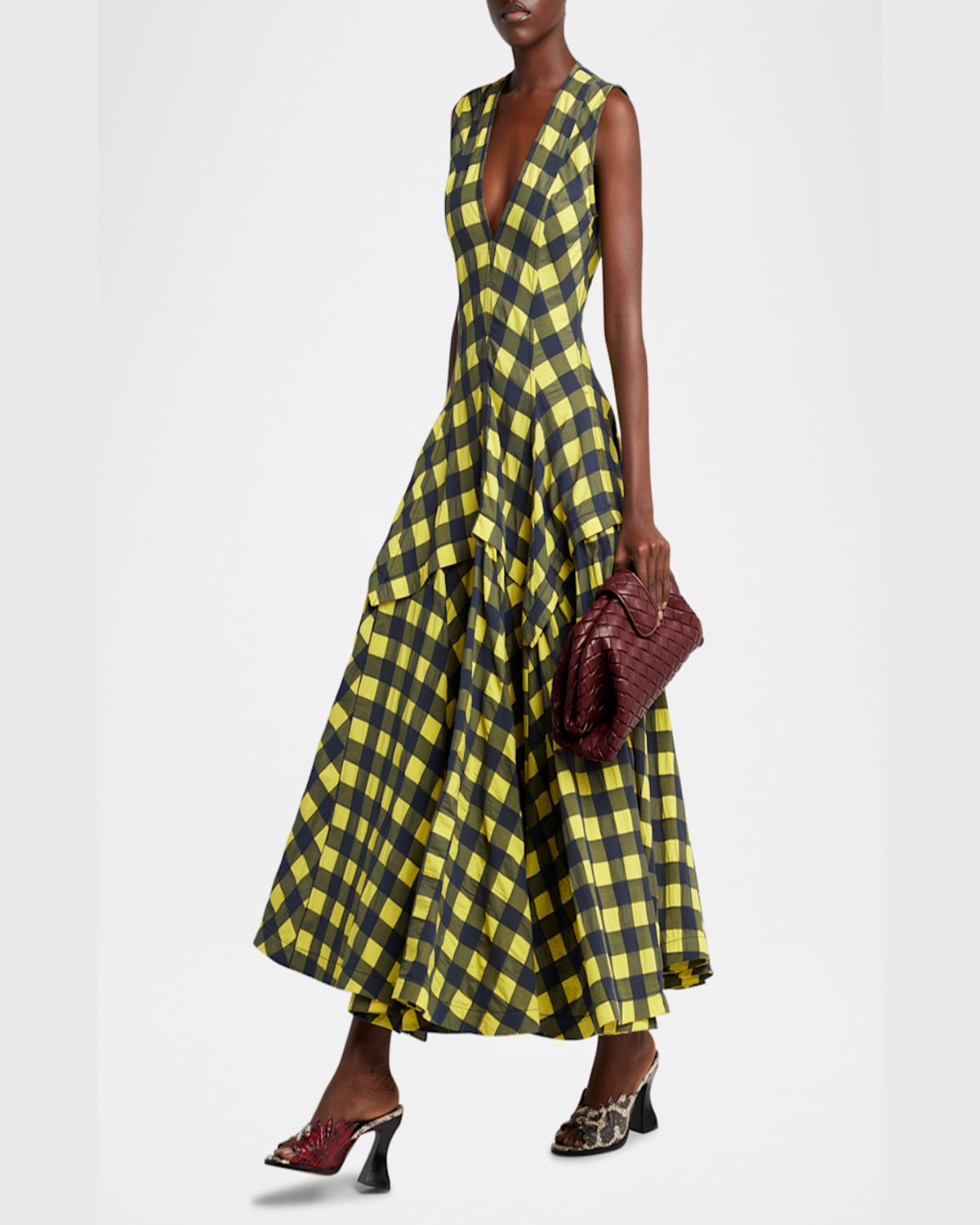 Bottega Veneta Teen Lauren 1980 Bag With Chain In Madder Brown