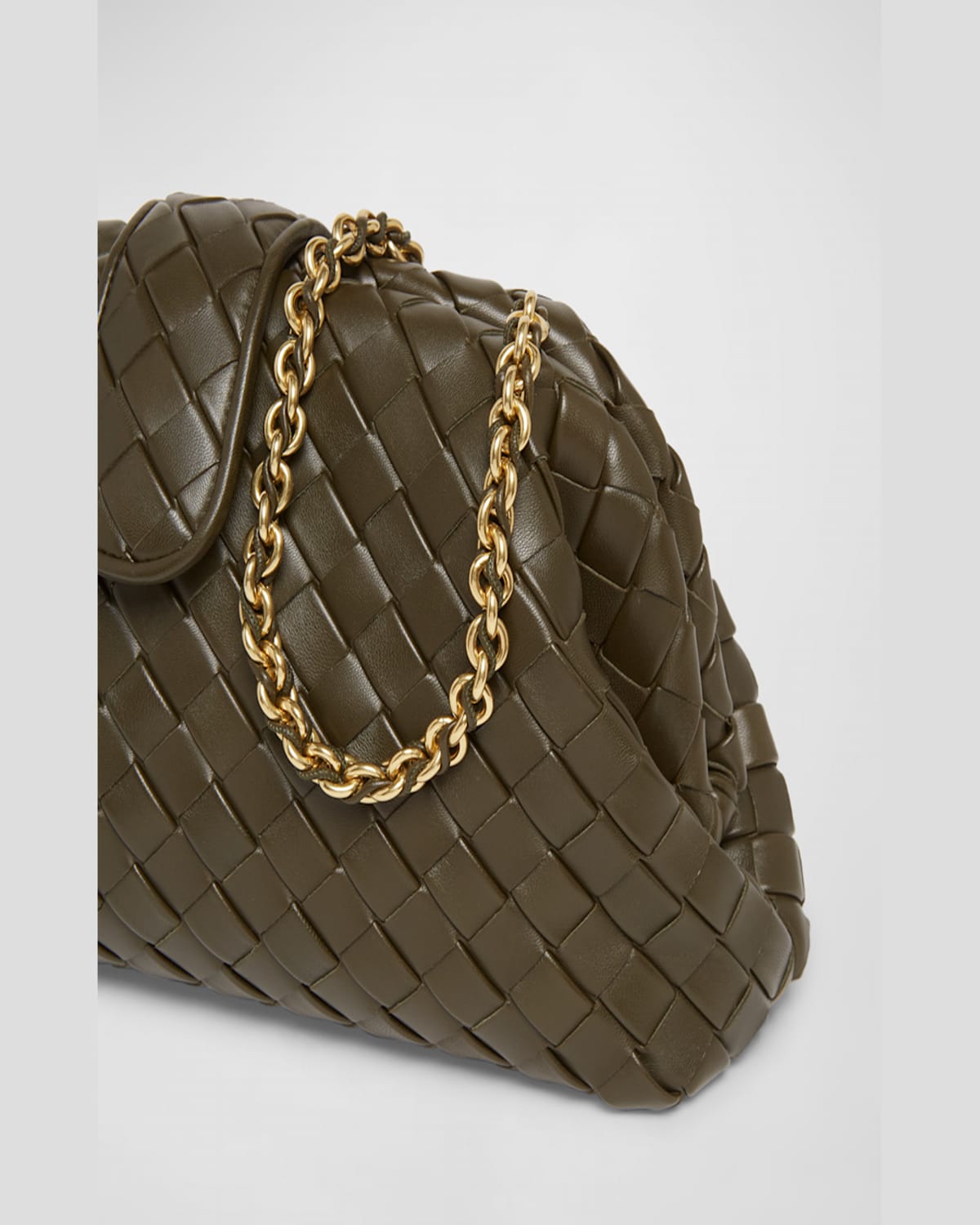 Bottega Veneta Teen Lauren 1980 Bag With Chain In Madder Brown