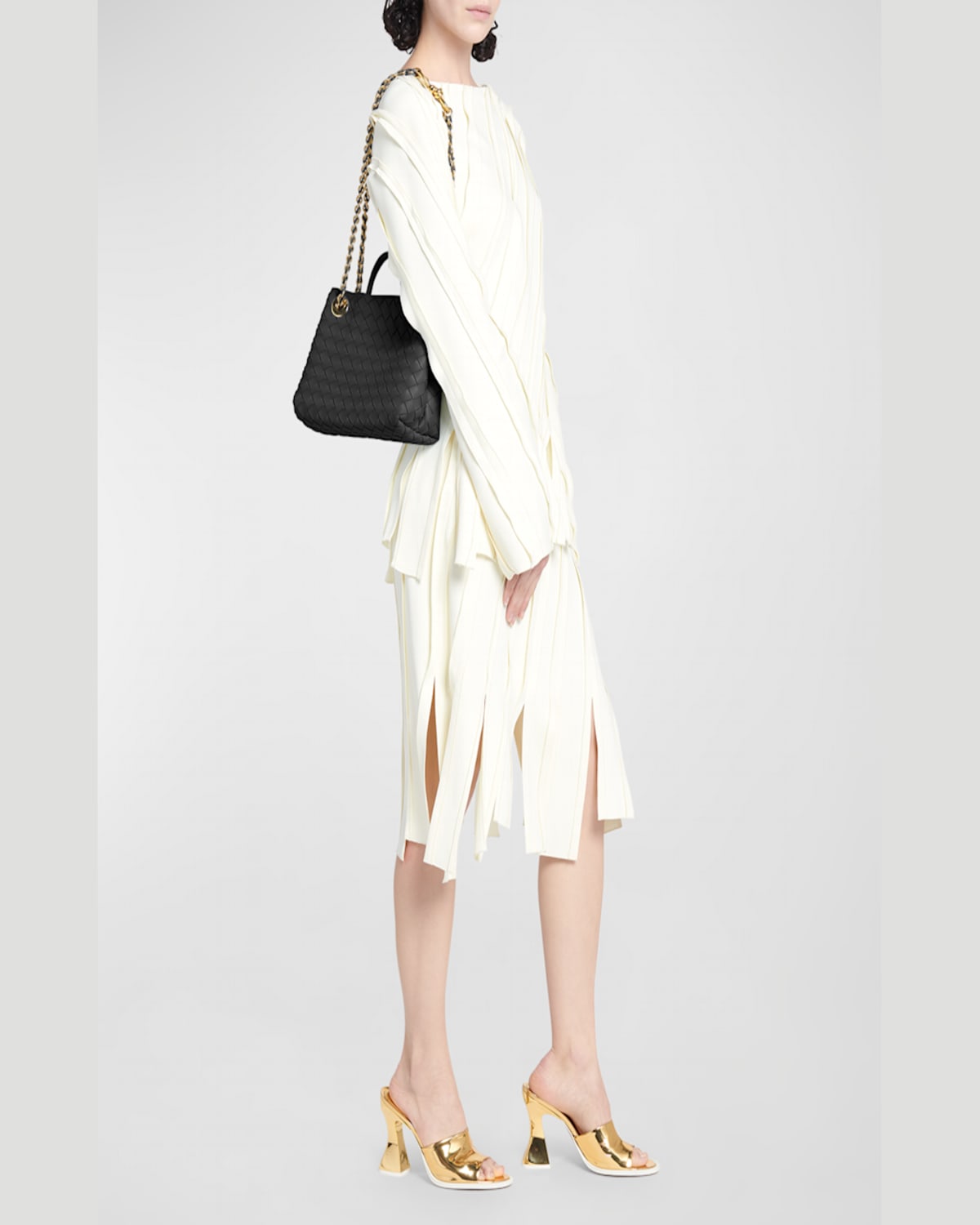 BOTTEGA VENETA SMALL ANDIAMO SHOULDER BAG WITH CHAIN STRAP