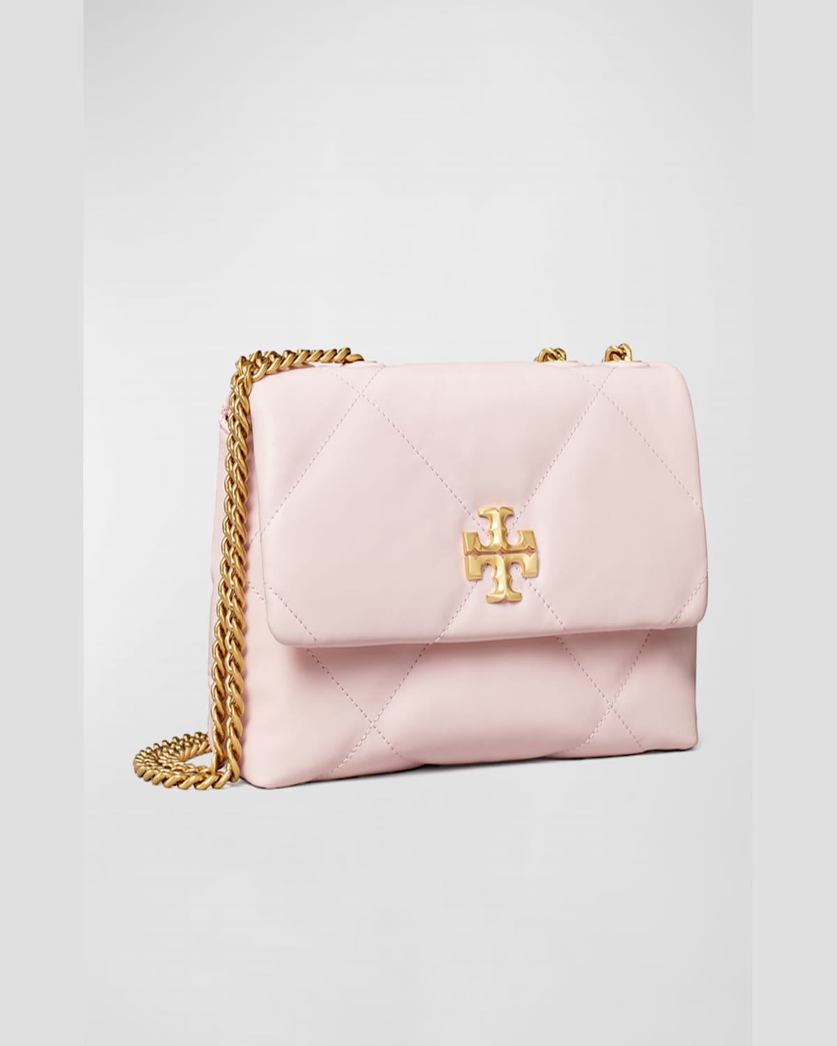 Tory Burch Kira Small Diamond Quilted Convertible Shoulder Bag In Vanilla Soft Serve