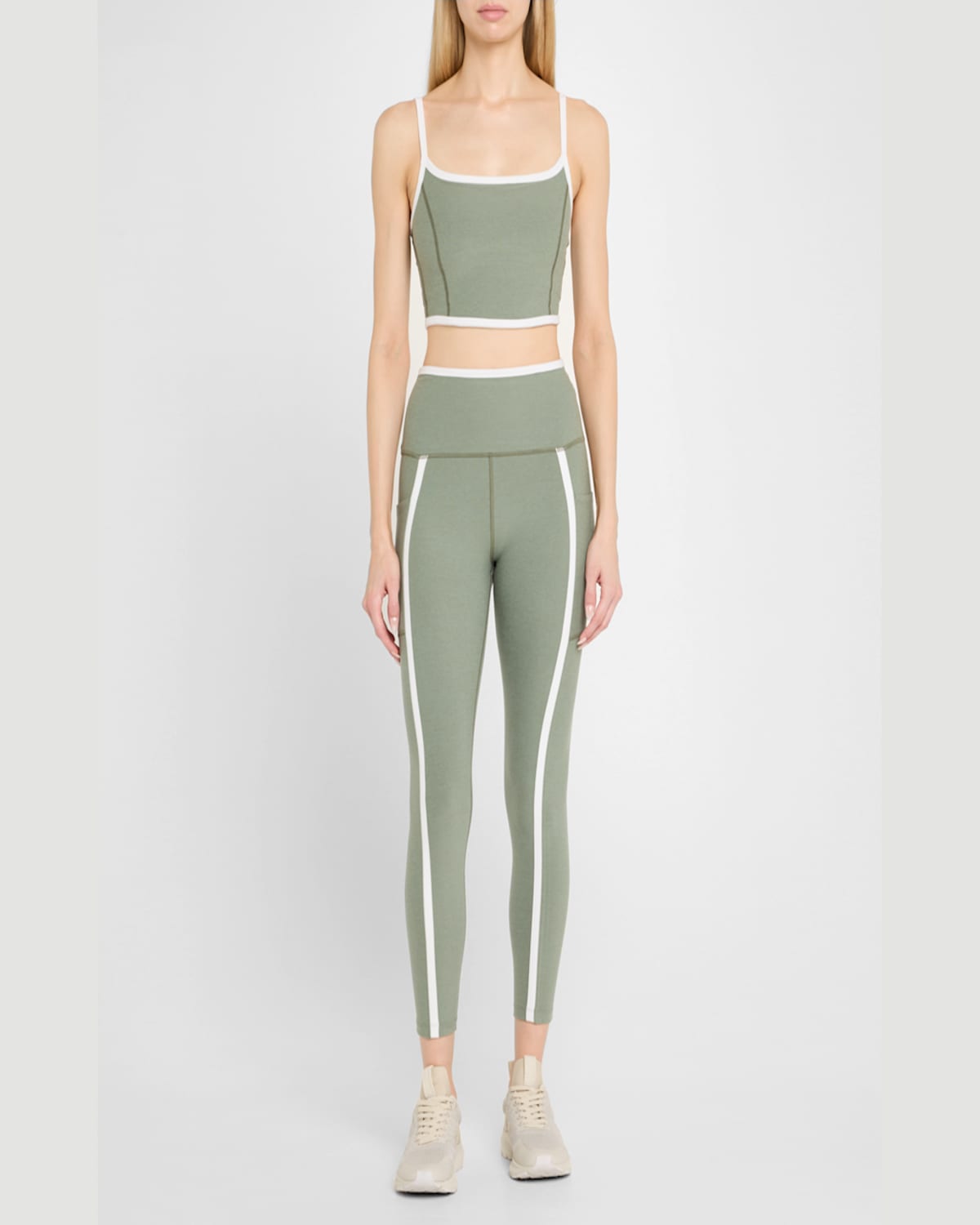 BEYOND YOGA SPACEDYE NEW MOVES HIGH-WAIST MIDI LEGGINGS 