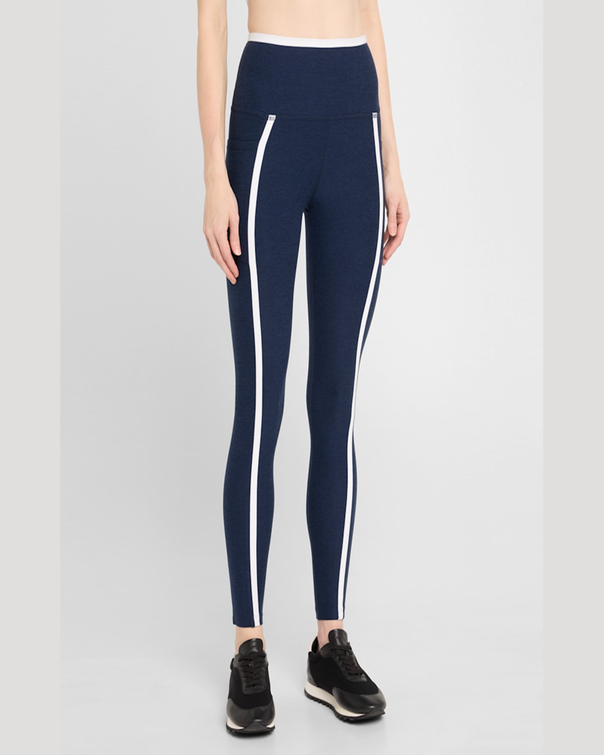 BEYOND YOGA SPACEDYE NEW MOVES HIGH-WAIST MIDI LEGGINGS 