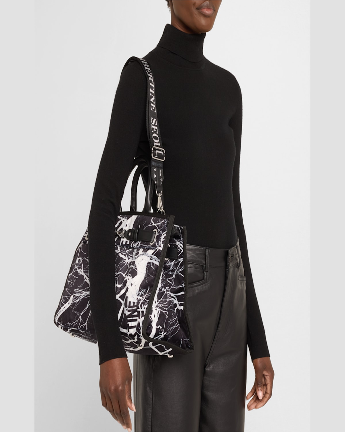 Libertine X Lesportsac Johnny Go Lightly Large Top-handle Bag In Ll Midnight Forest