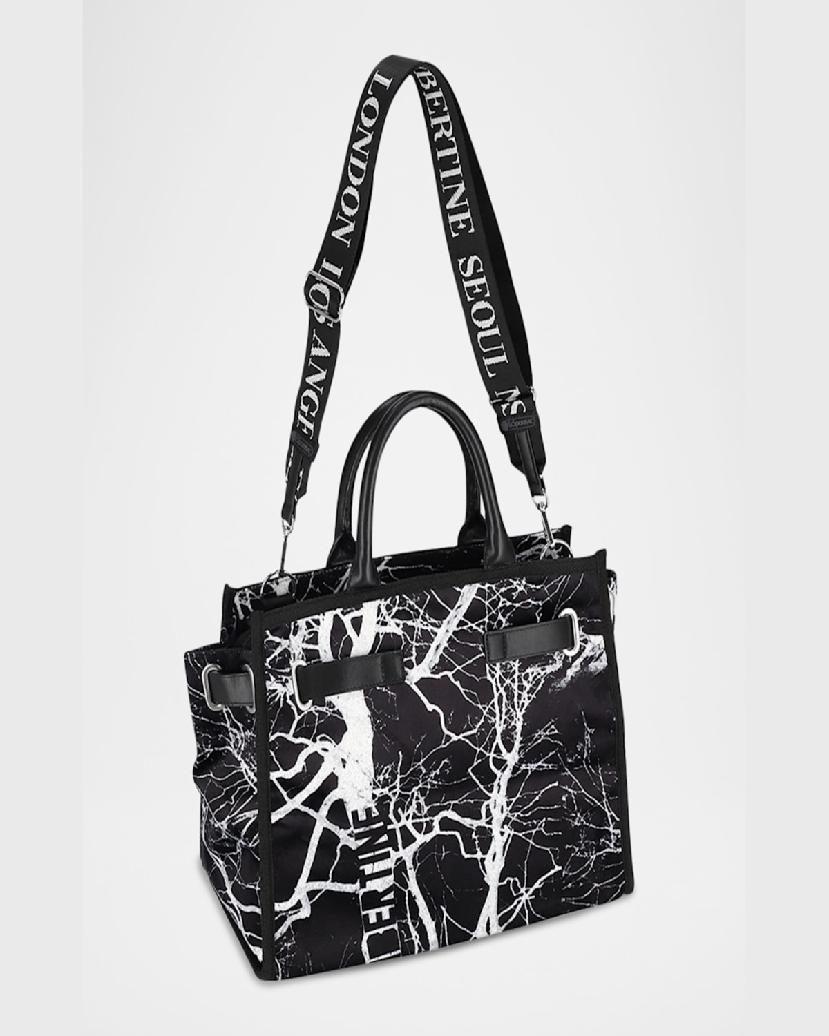 Libertine X Lesportsac Johnny Go Lightly Large Top-handle Bag In Ll Midnight Forest