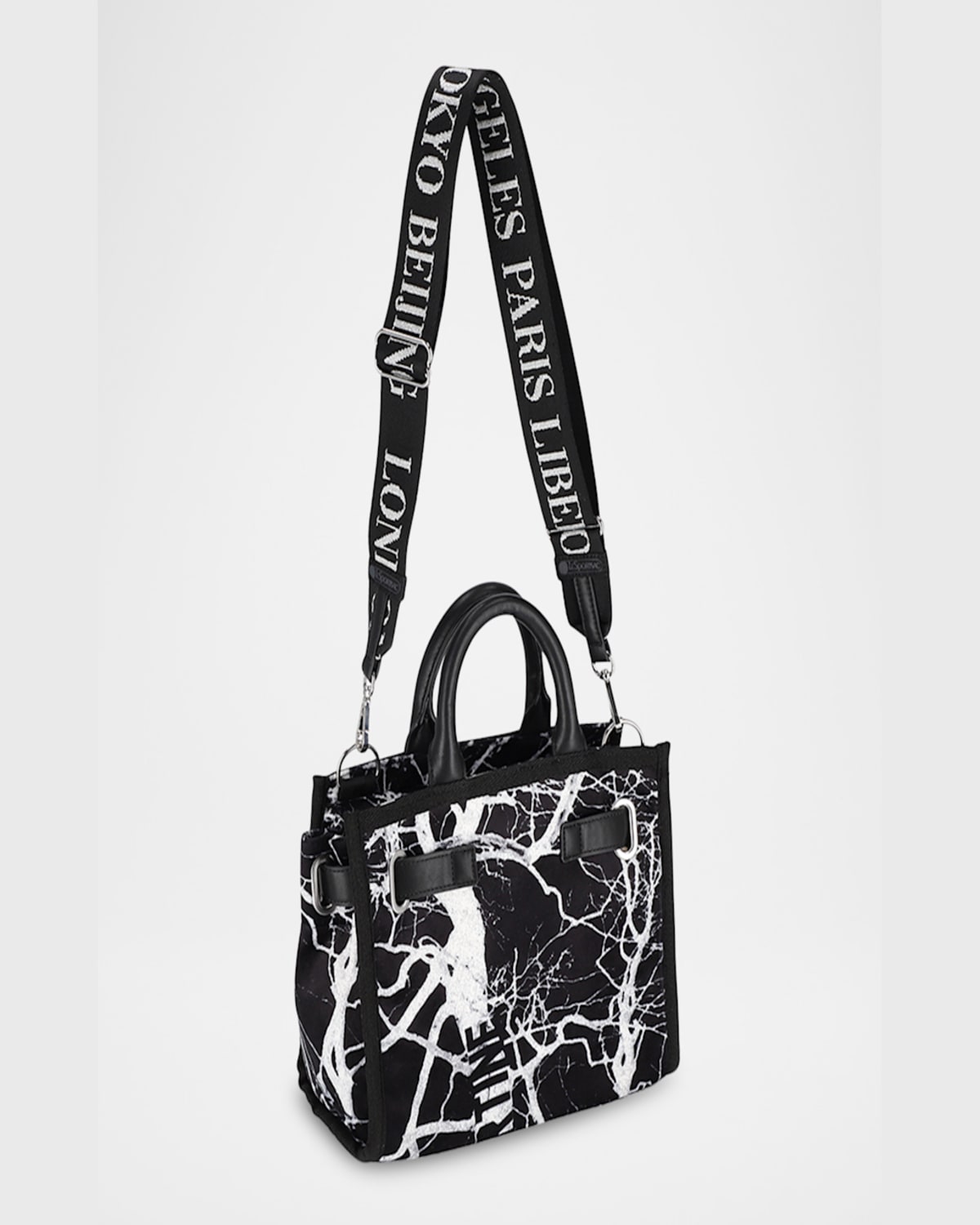Libertine X Lesportsac Johnny Go Lightly Small Top-handle Bag In Ll Midnight Forest