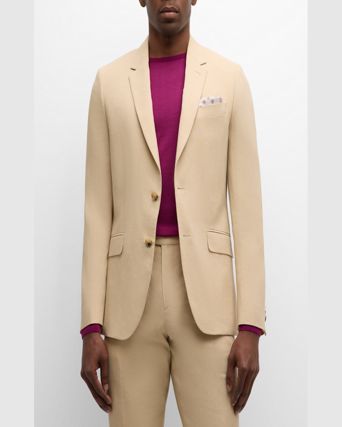 PAUL SMITH MEN'S SOHO-FIT LINEN SPORT COAT 