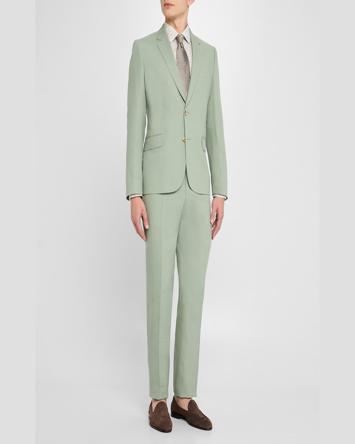 Shop Paul Smith Men's Soho-fit Linen Sport Coat In Sage