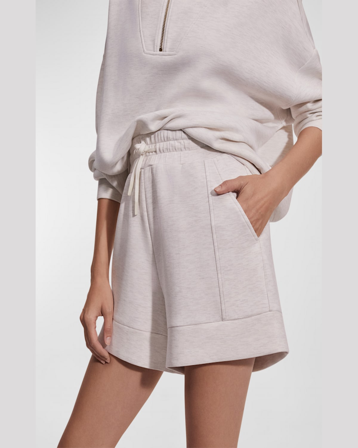 Varley Atrium Drawstring Shorts In Cashmere Blue