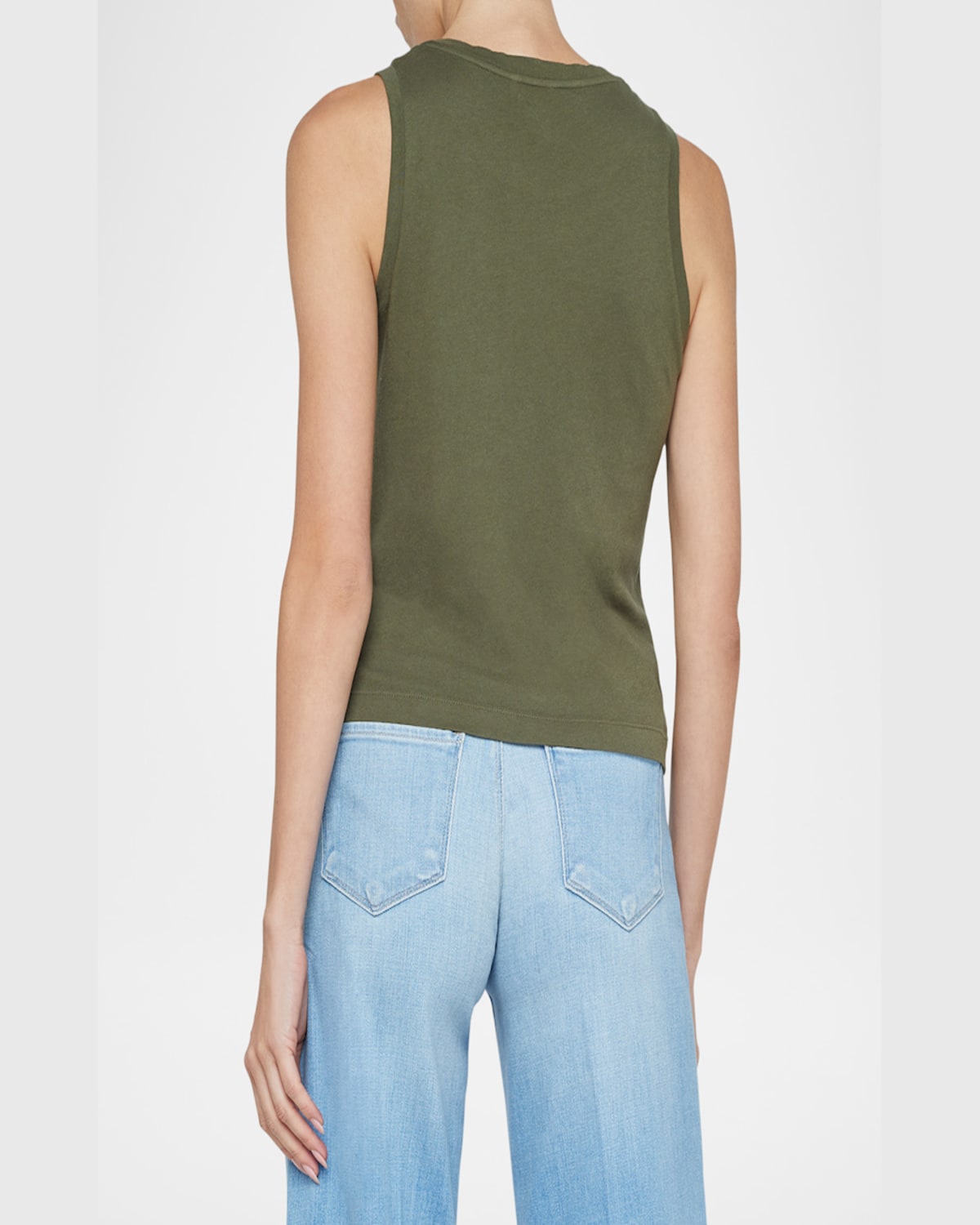 Shop L Agence Mikaela Tank Top In Light Pearl