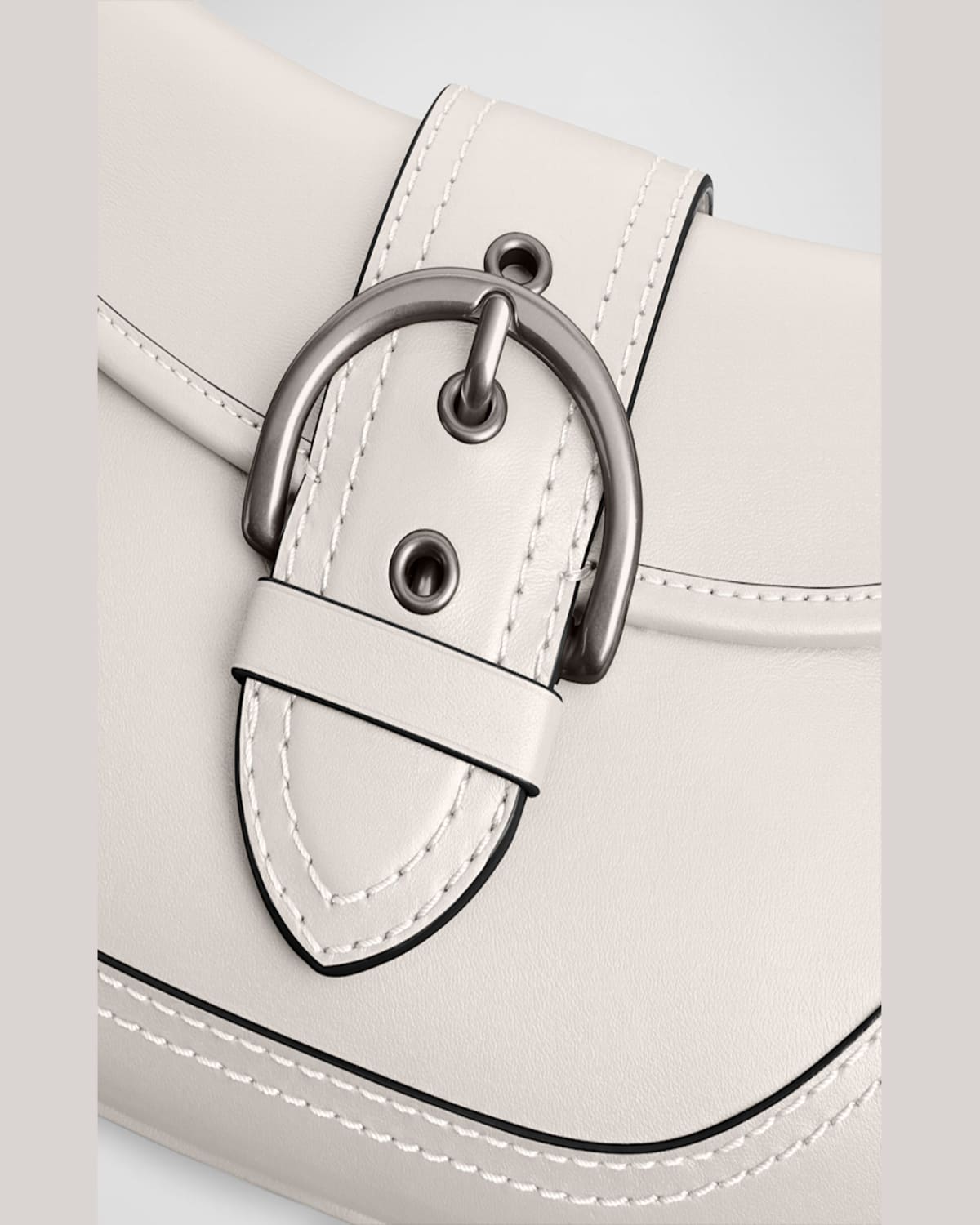 Coach Soho Regenerative Leather Shoulder Bag In Lhchalk