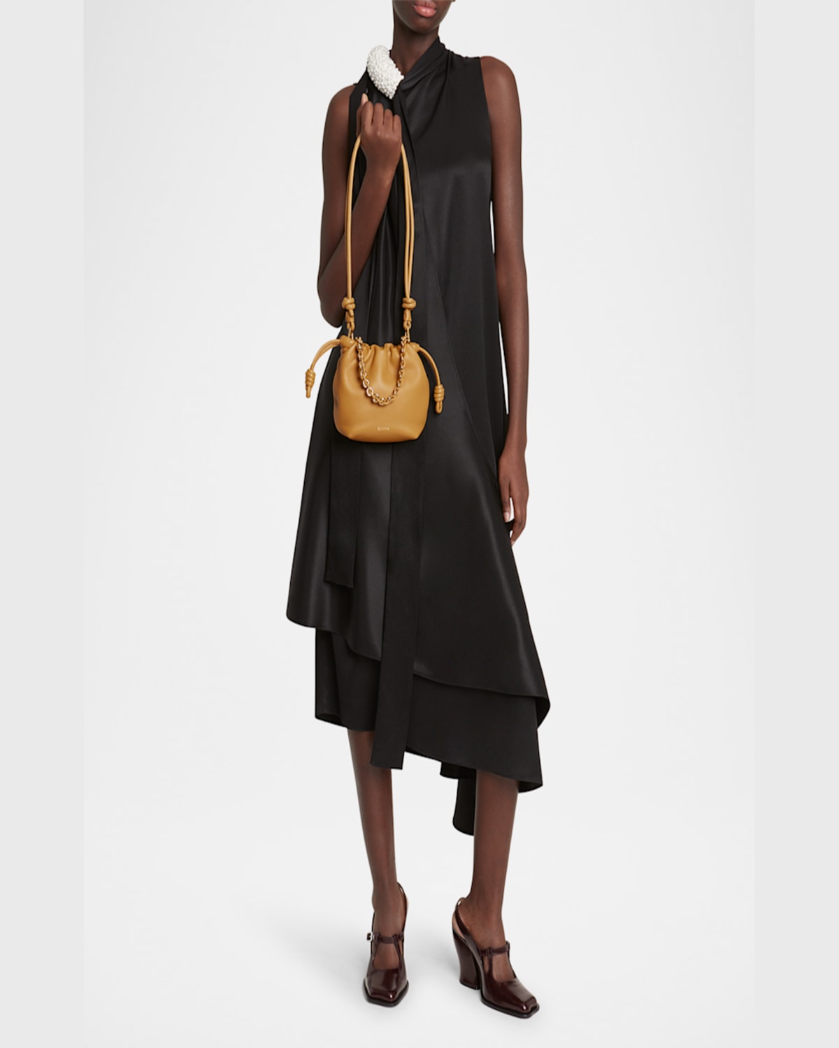 Shop Loewe Flamenco Mini Crossbody Bag In Napa Leather In Sahara
