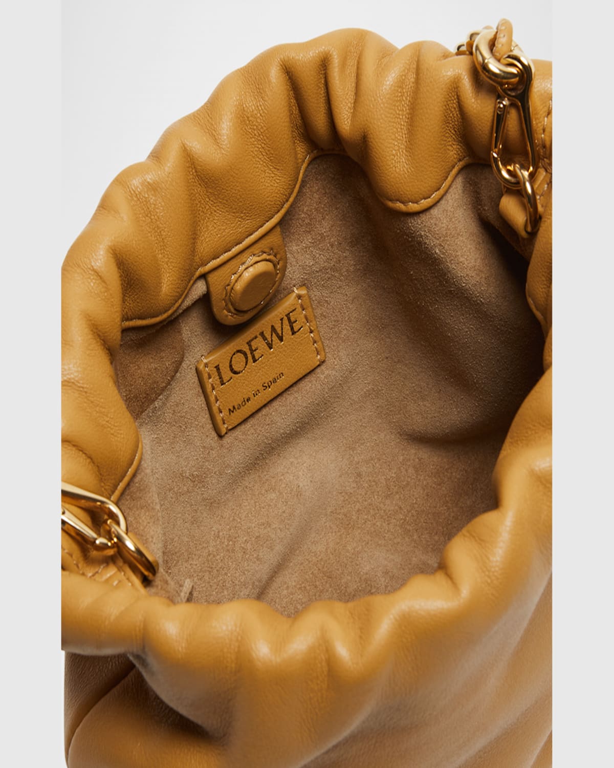 Shop Loewe Flamenco Mini Crossbody Bag In Napa Leather In Sahara