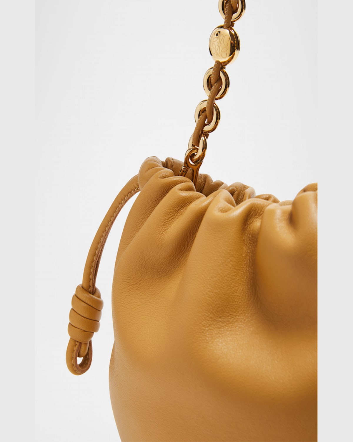 Shop Loewe Flamenco Mini Crossbody Bag In Napa Leather In Sahara