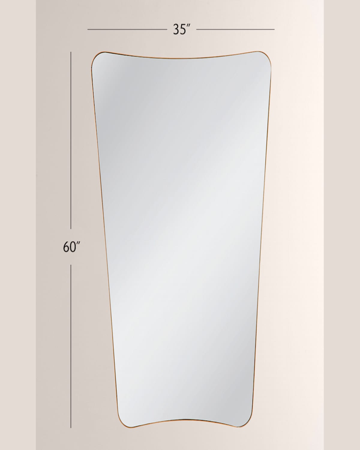 Katherine Noble By Bmc Garcia 60" Wall Mirror In Gold