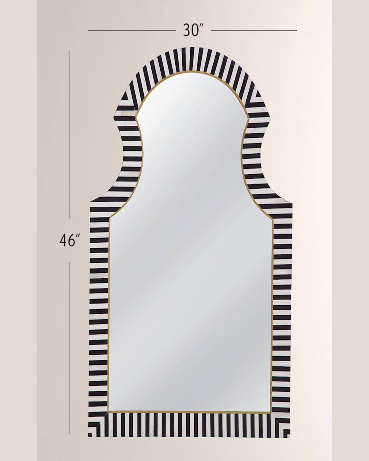 Shop Katherine Noble By Bmc Martens 60" Wall Mirror In Black