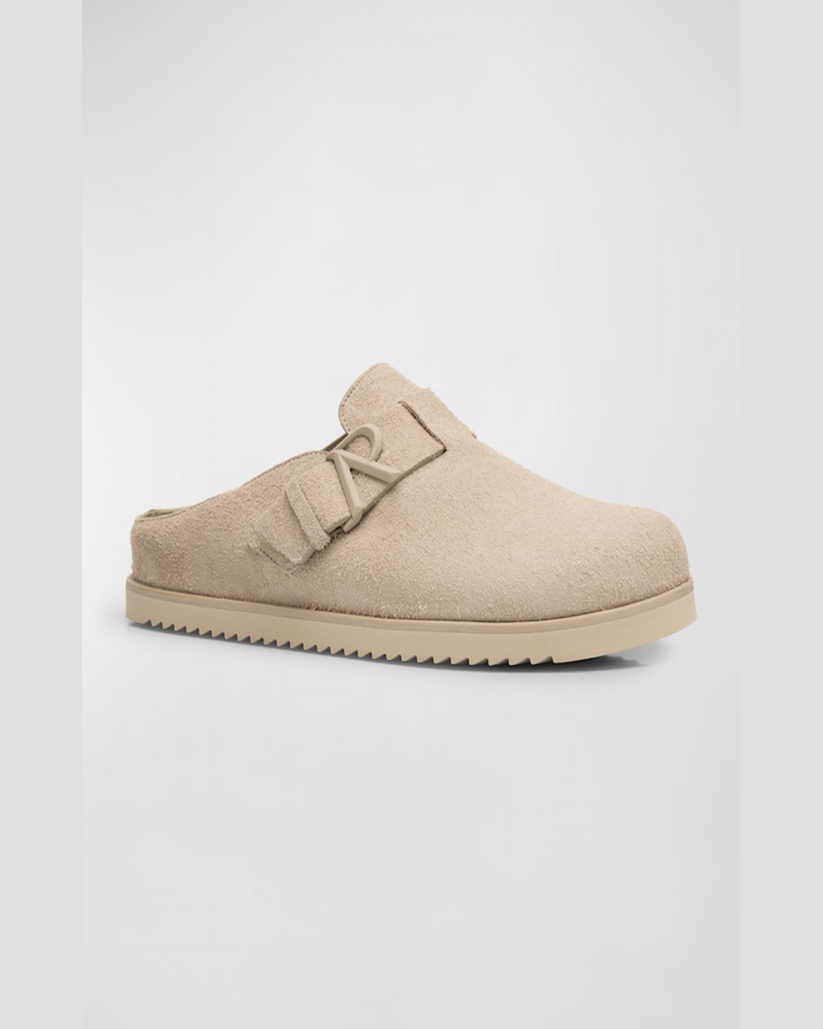 Represent Men's Initial Buckle Suede Mules In Blue