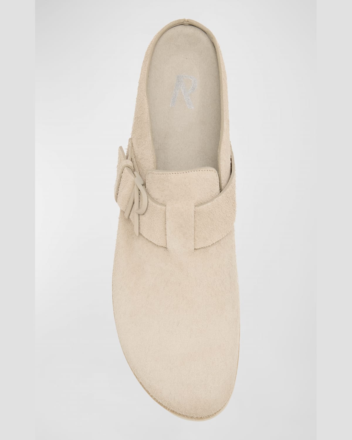 Represent Men's Initial Buckle Suede Mules In Blue