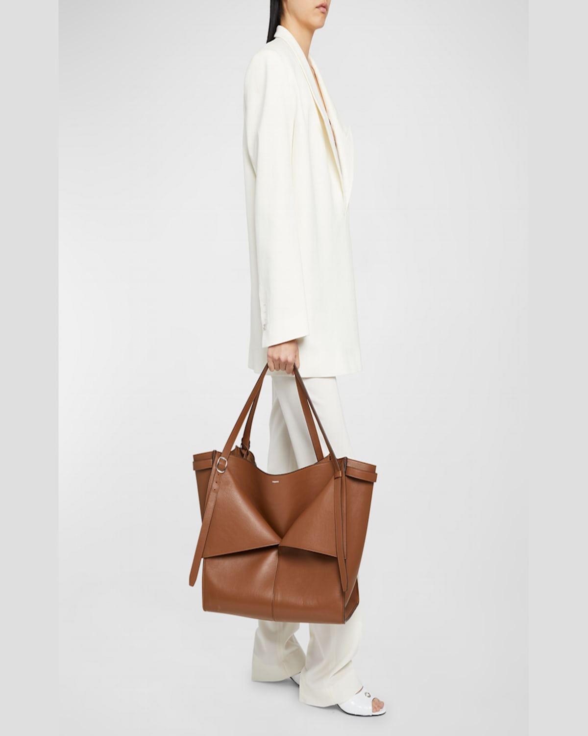 COPERNI BELT FLAP LEATHER SHOULDER BAG 