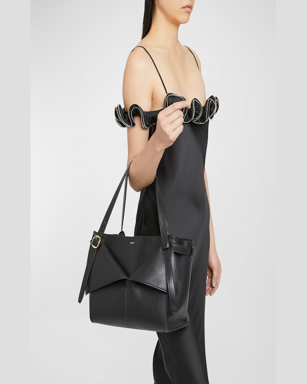 COPERNI MEDIUM BELT LEATHER SHOULDER BAG 