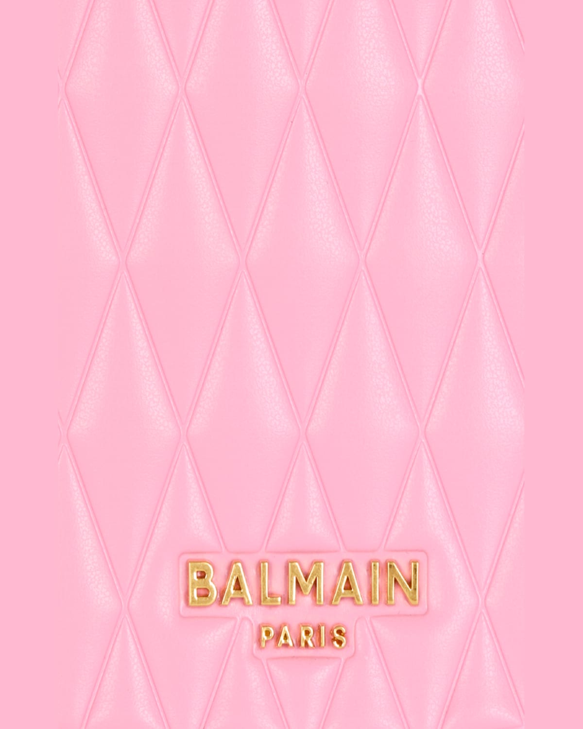 Balmain Jolie Madame Medium Top-handle Bag In Quilted Polyurethane In Pink