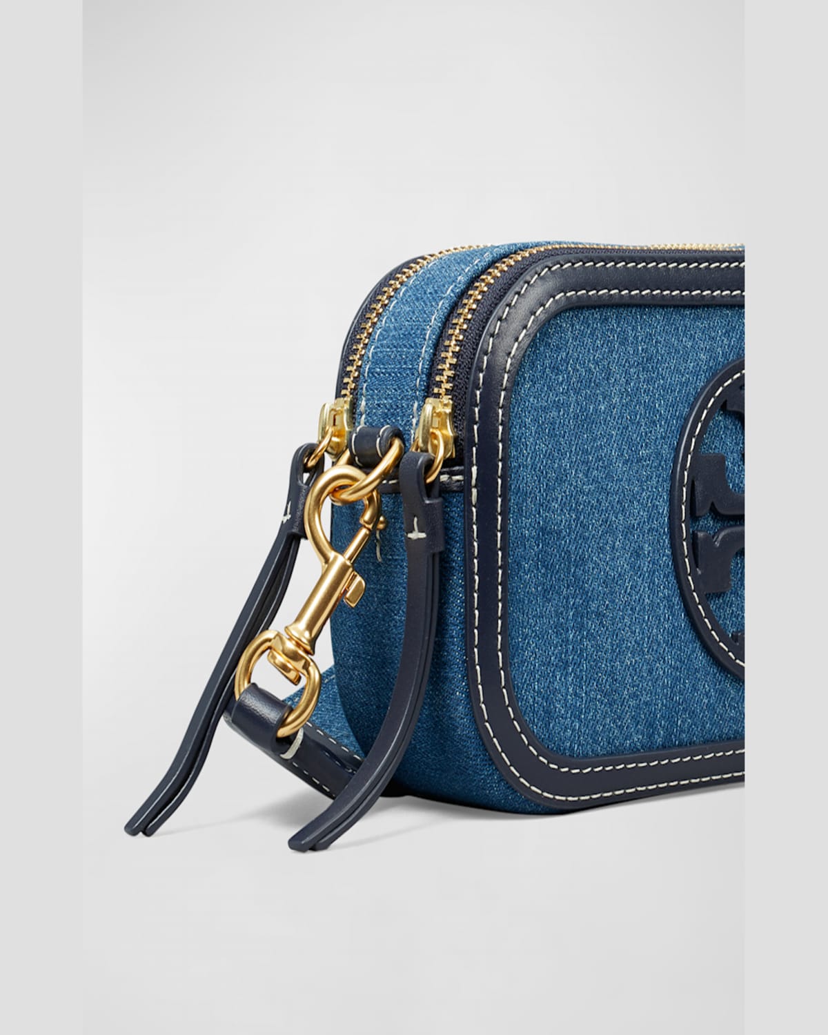 TORY BURCH MILLER MINI DENIM CROSSBODY BAG 
