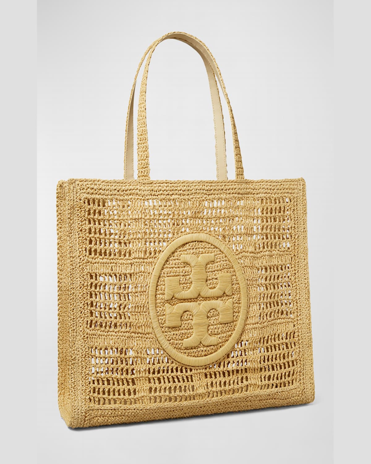Tory Burch Ella Large Crochet Tote Bag In Natural