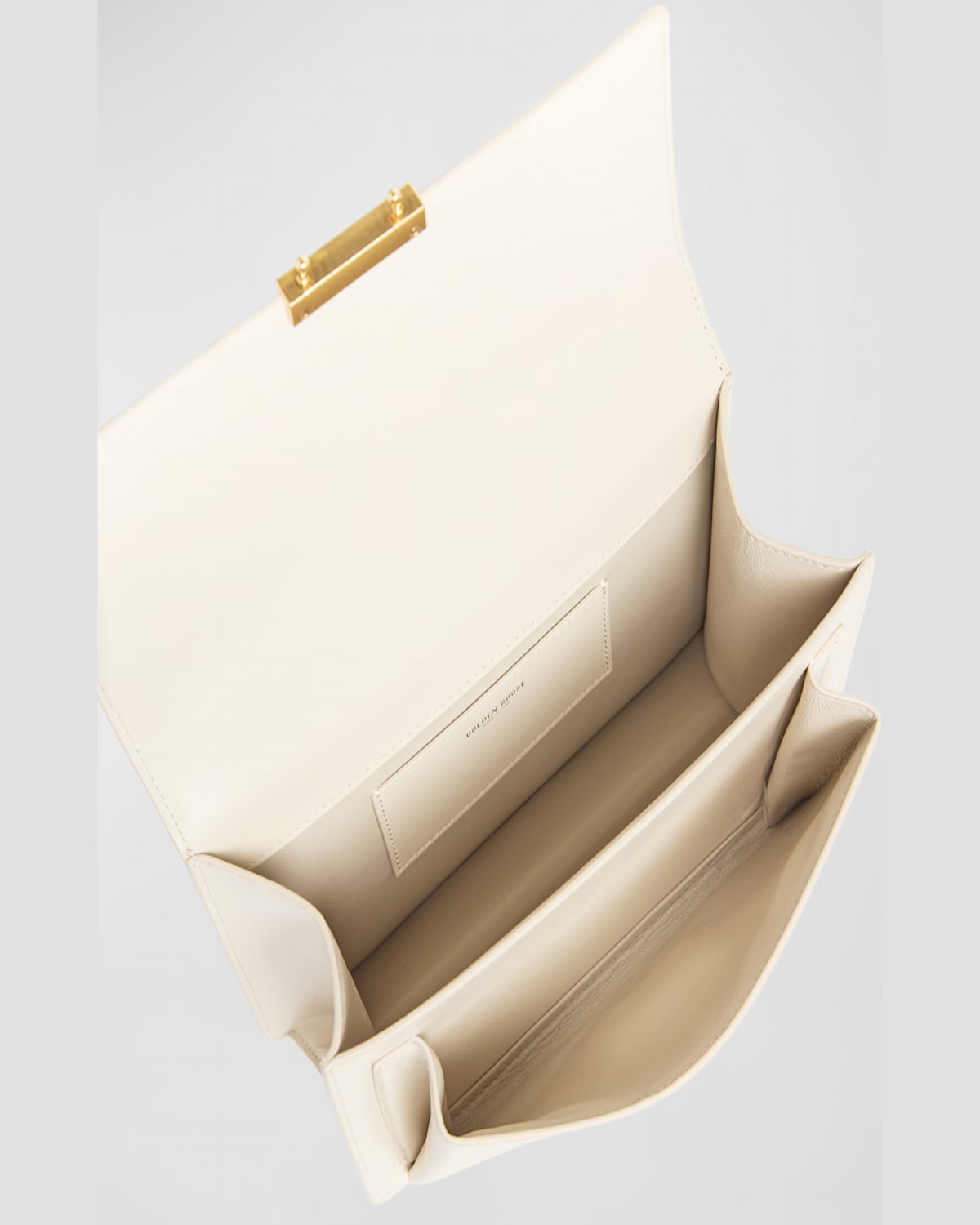 Golden Goose Venezia Flap Leather Crossbody Bag In Butter