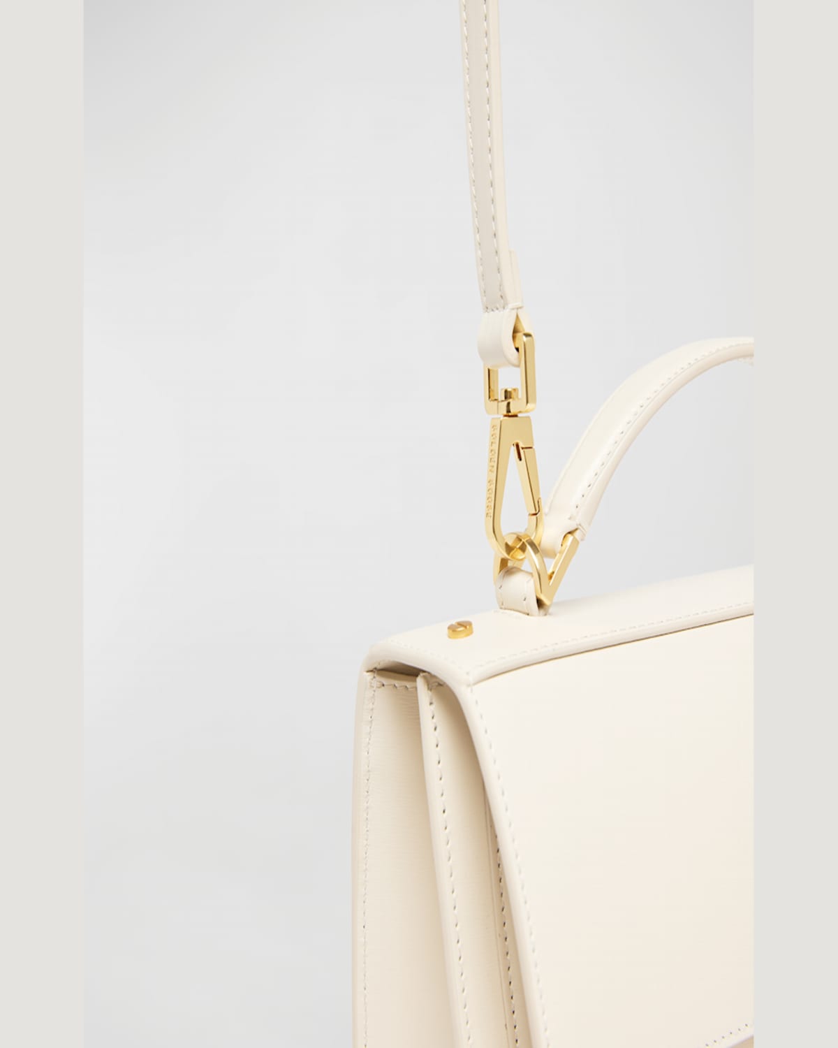 Golden Goose Venezia Flap Leather Crossbody Bag In Butter