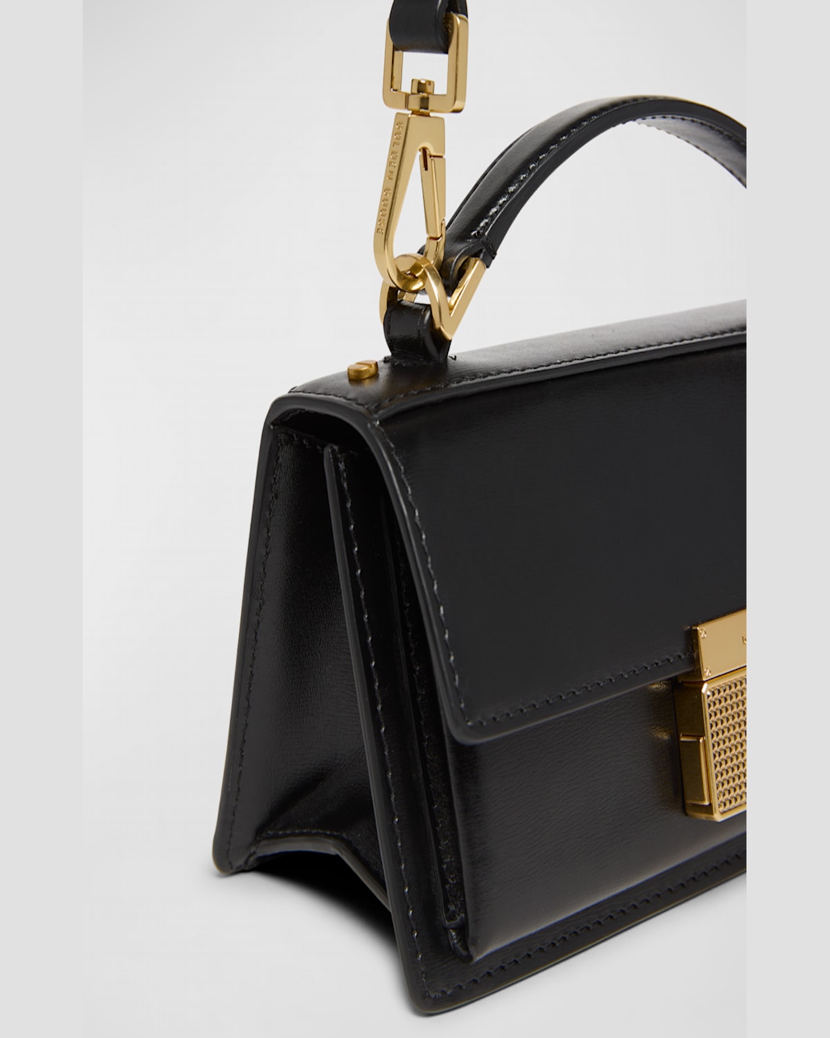 Golden Goose Calf Leather Venezia Tote Bag In Black