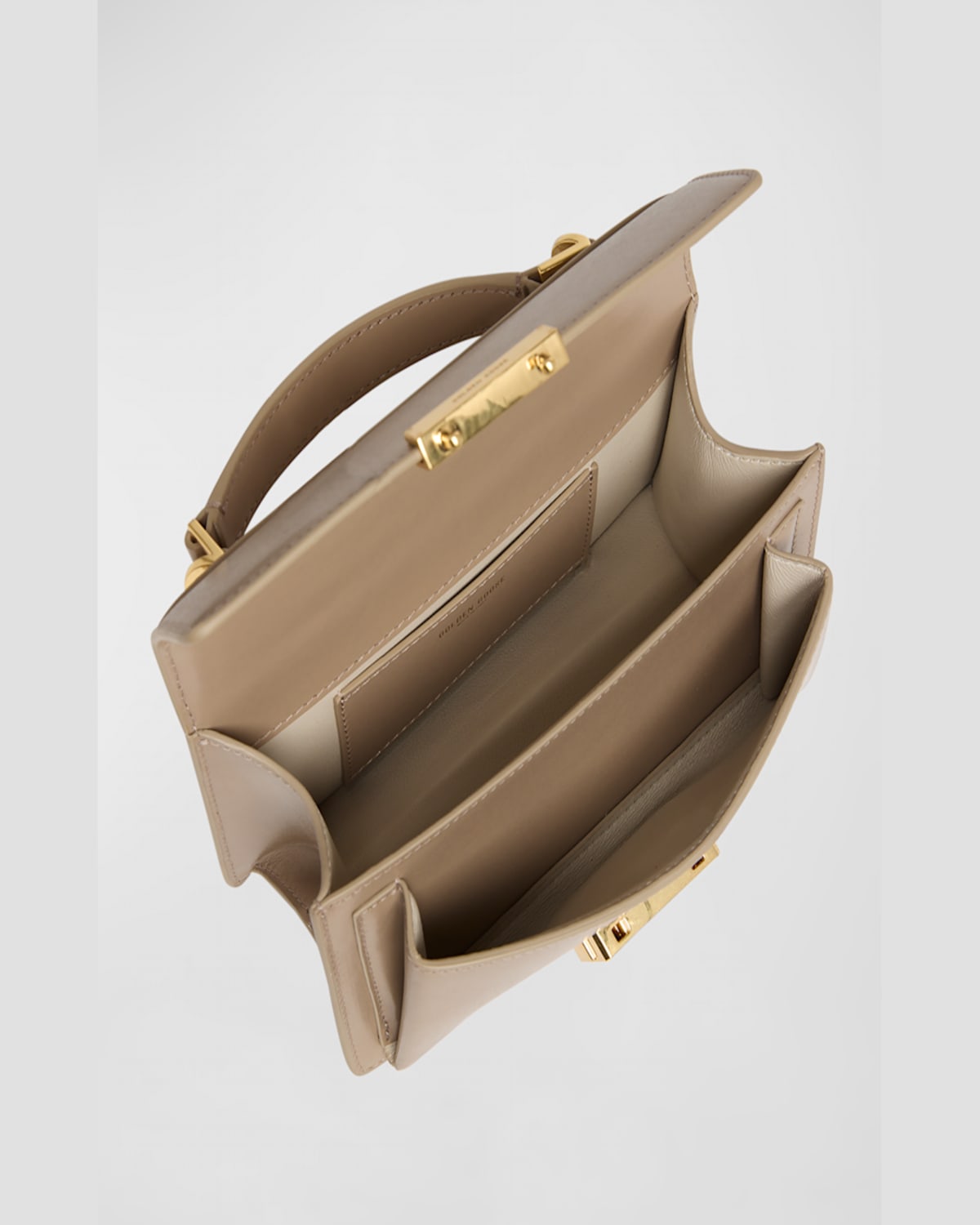 Golden Goose Venezia Small Flap Leather Crossbody Bag In Taupe
