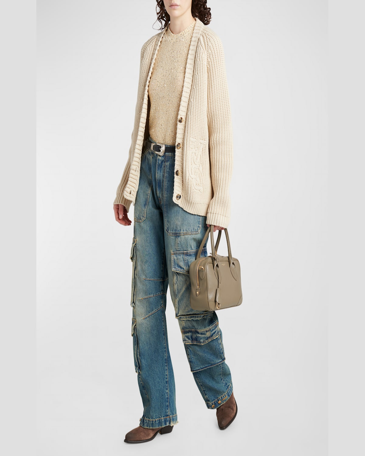 Golden Goose Vita Zip Goat Leather Top-handle Bag In Lipstick Red