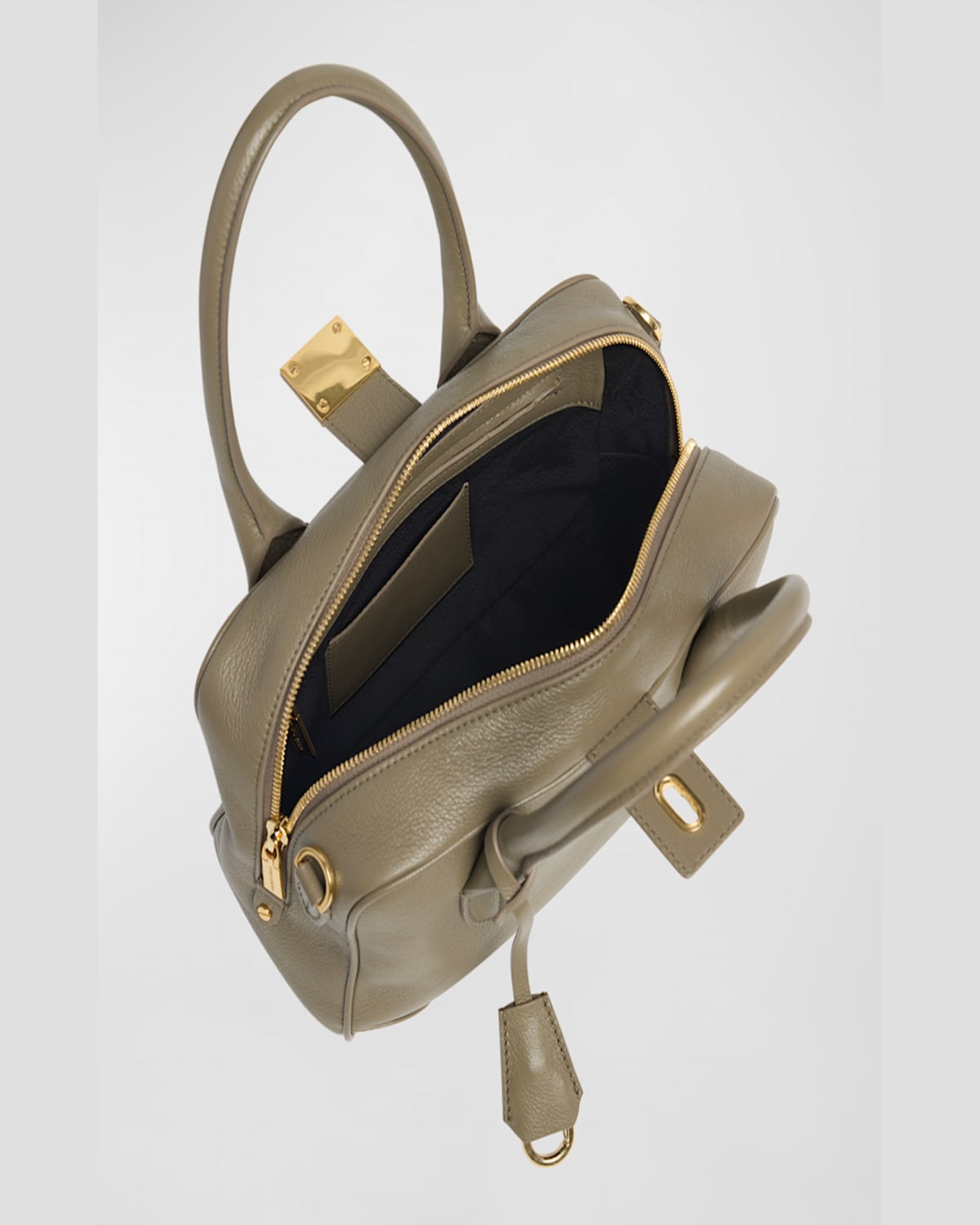 Golden Goose Vita Zip Goat Leather Top-handle Bag In Lipstick Red
