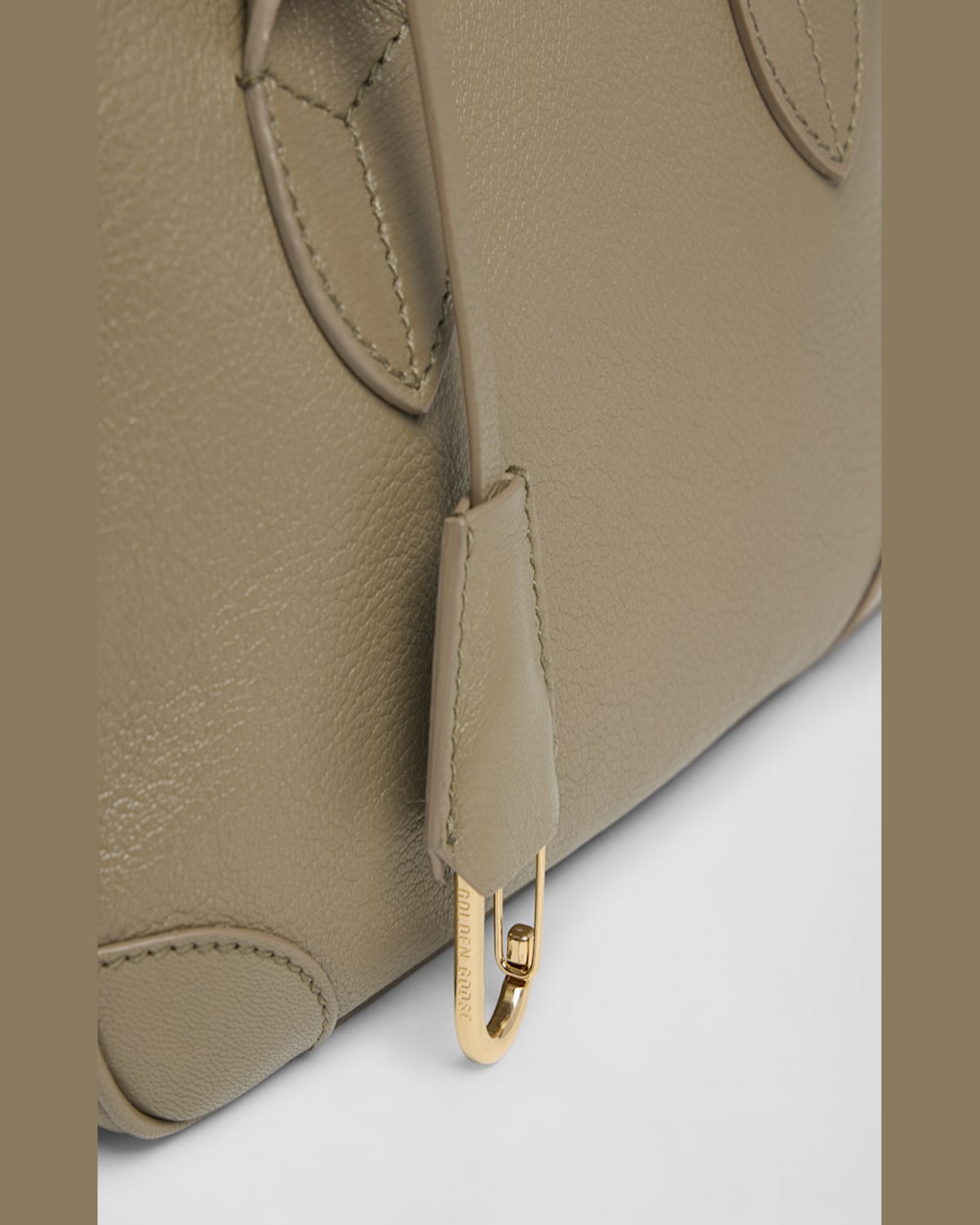 Golden Goose Vita Zip Goat Leather Top-handle Bag In Lipstick Red