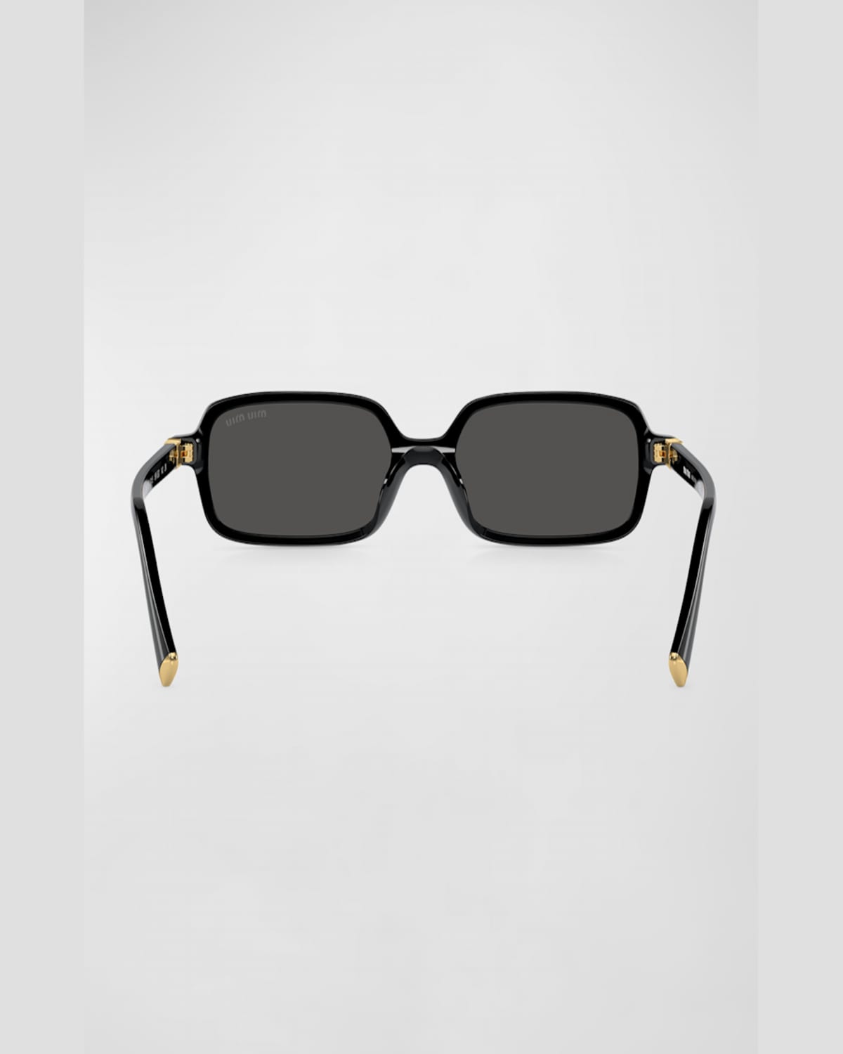 Miu Miu Logo Acetate Rectangle Sunglasses In Light Blue