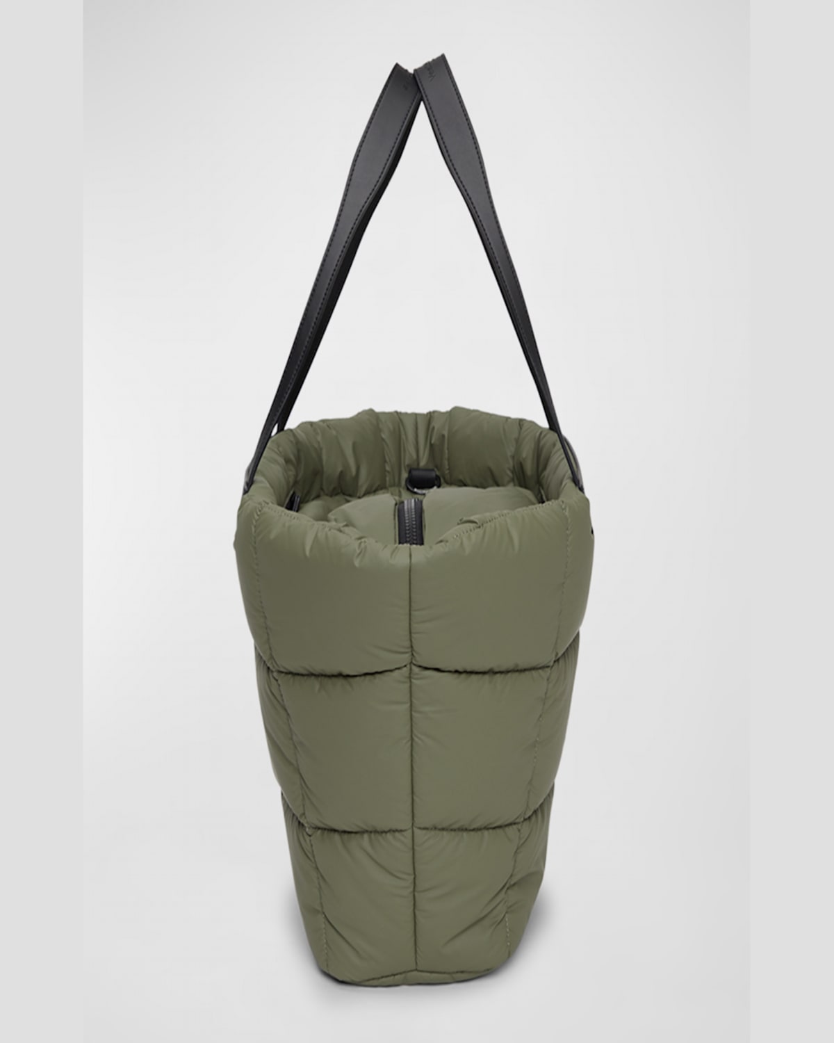 Veecollective Porter Max Quilted Tote Bag In Moss