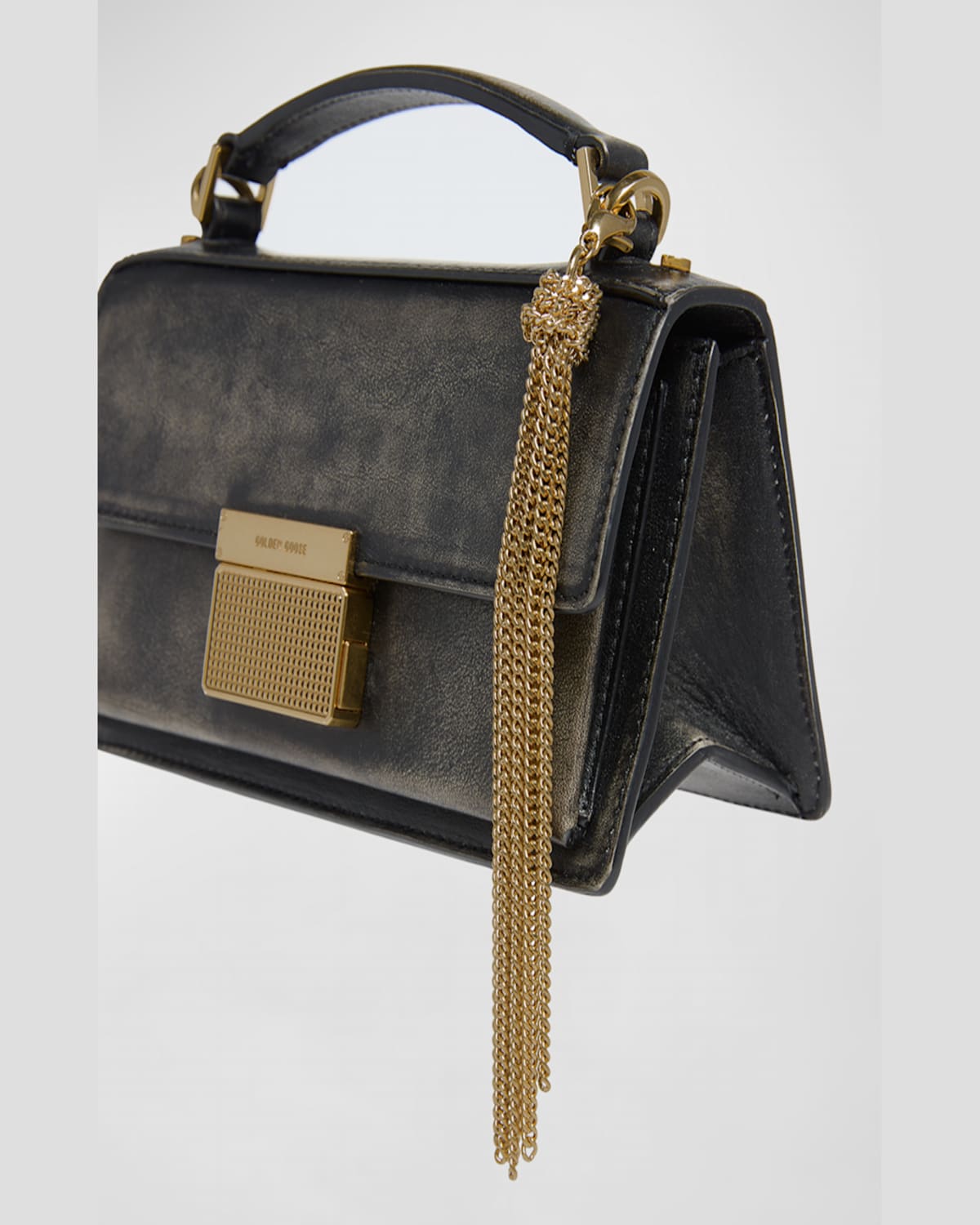 Golden Goose Multi-chain Keyring In Gold