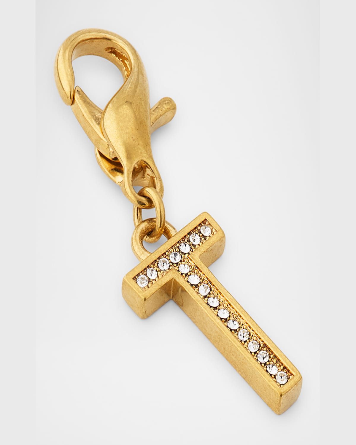 Golden Goose Golden Embellished Letter Charm In Gold