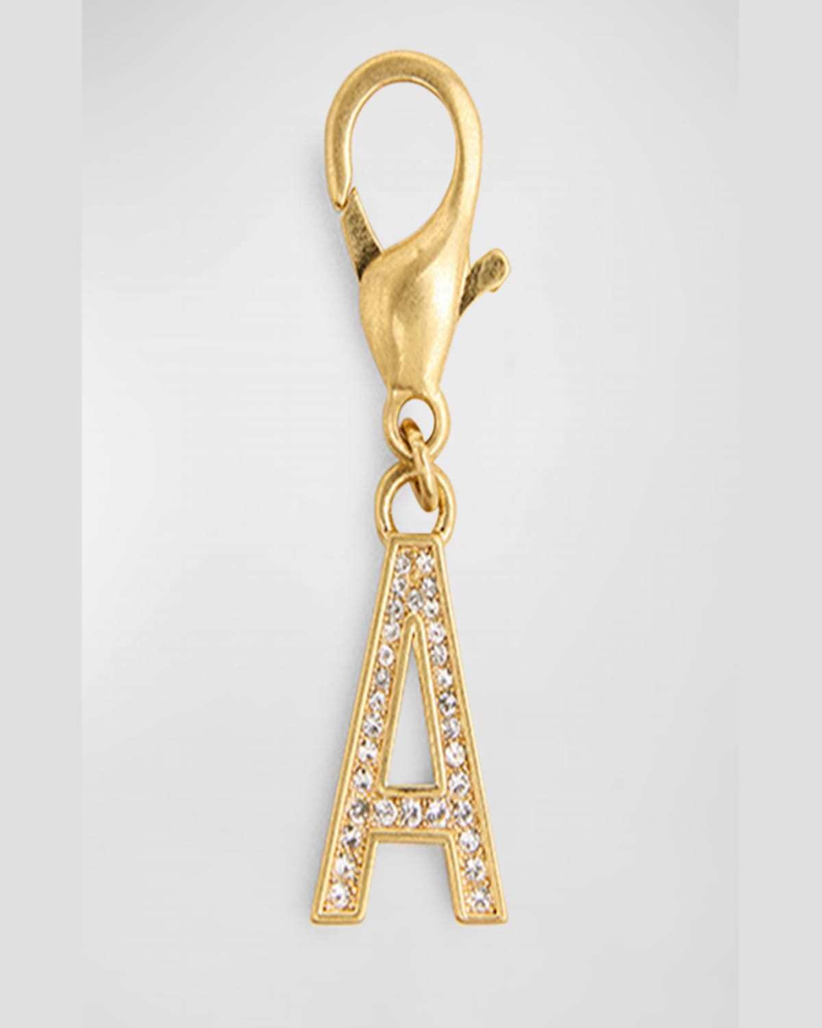 Golden Goose Golden Embellished Letter Charm In Gold