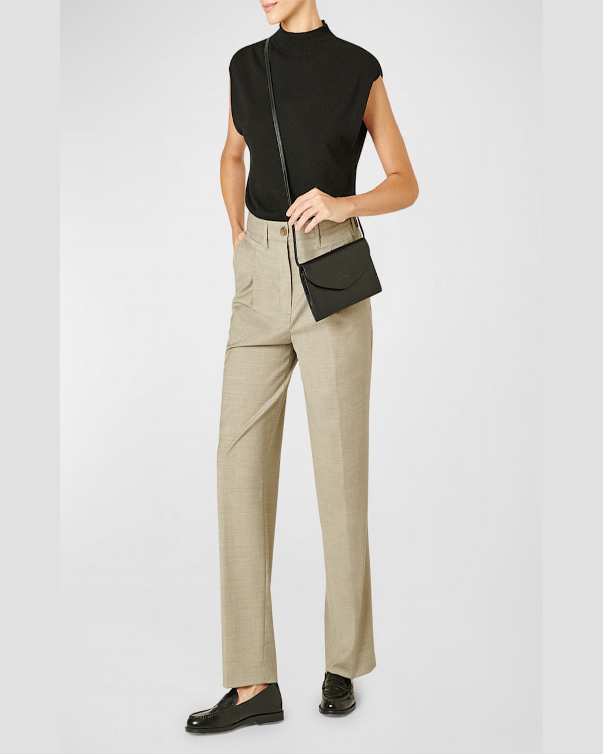 Il Bisonte Bigallo Envelope Flap Leather Clutch Bag In Black