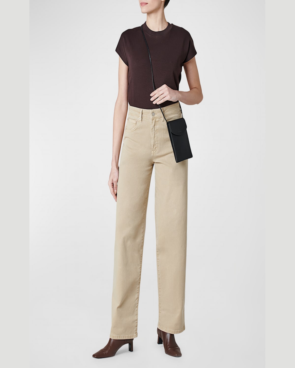 Il Bisonte Bigallo Phone Pouch Crossbody Bag In Black